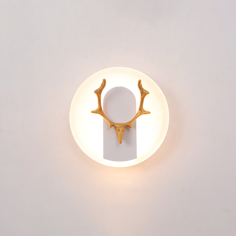Antlers in alluminio Light Minimalismo Minimalismo a 1 luce Sconce per soggiorno