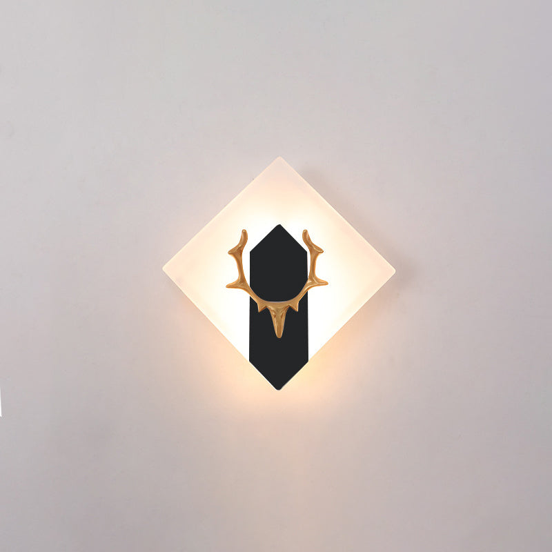 Antlers in alluminio Light Minimalismo Minimalismo a 1 luce Sconce per soggiorno