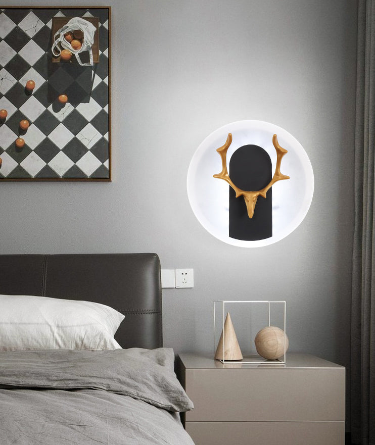 Antlers in alluminio Light Minimalismo Minimalismo a 1 luce Sconce per soggiorno
