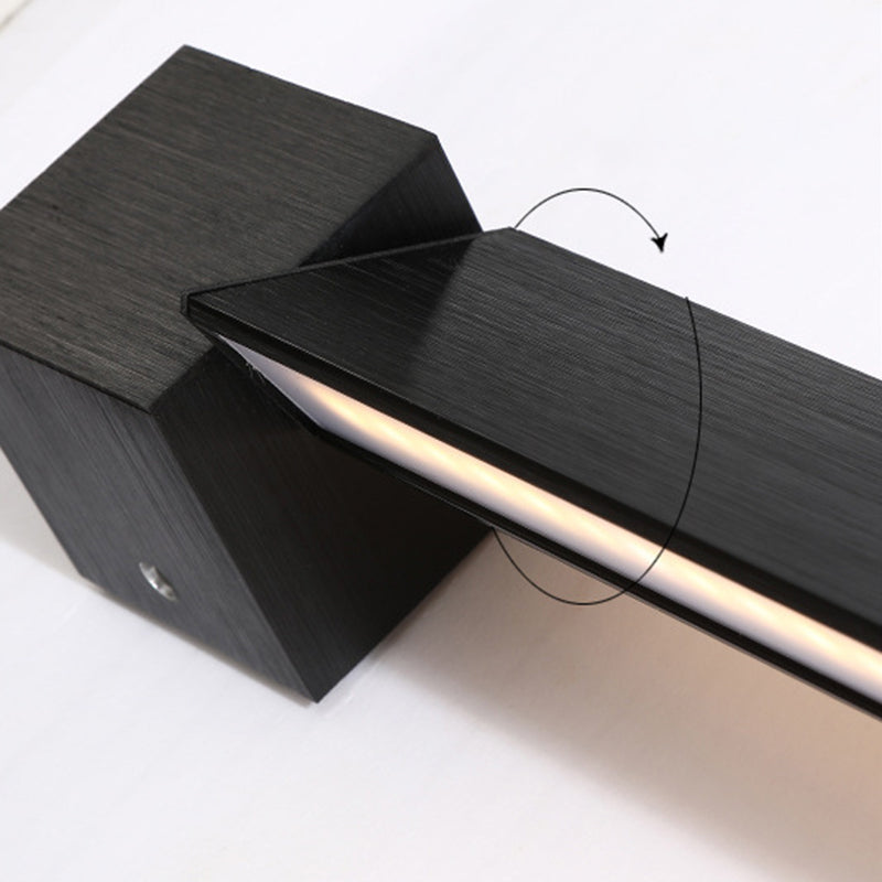 Modern 1-Light LED Wall Sconce Metal Linear Wall Mounted Light for Bathroom