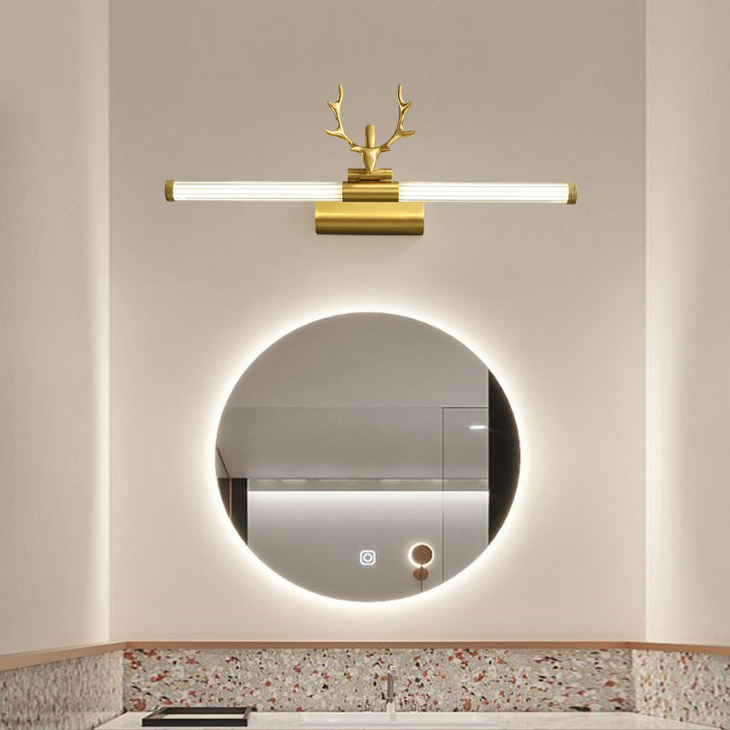 Vanité moderne Lights Lights Copper 1-Light Wall Éclairage mural pour salle de bain