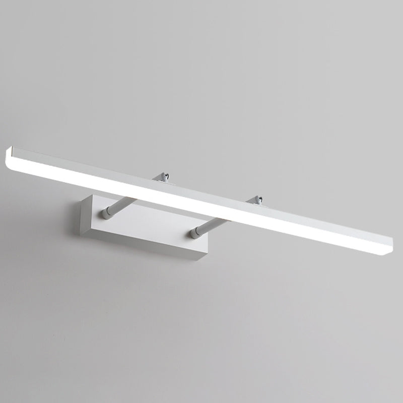 Linear Shade Swing Arm Wall Lighting Modern Style Metal 1 Light Sconce Lamp