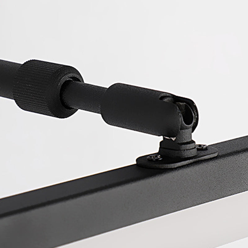 Linear Shade Swing Arm Wall Lighting Modern Style Metal 1 Light Sconce Lamp