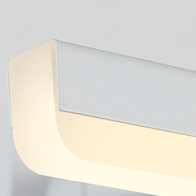 Linear Shade Swing Arm Wall Lighting Modern Style Metal 1 Light Sconce Lamp