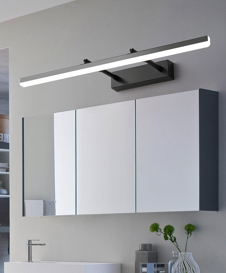 Linear Shade Swing Arm Wall Lighting Modern Style Metal 1 Light Sconce Lamp