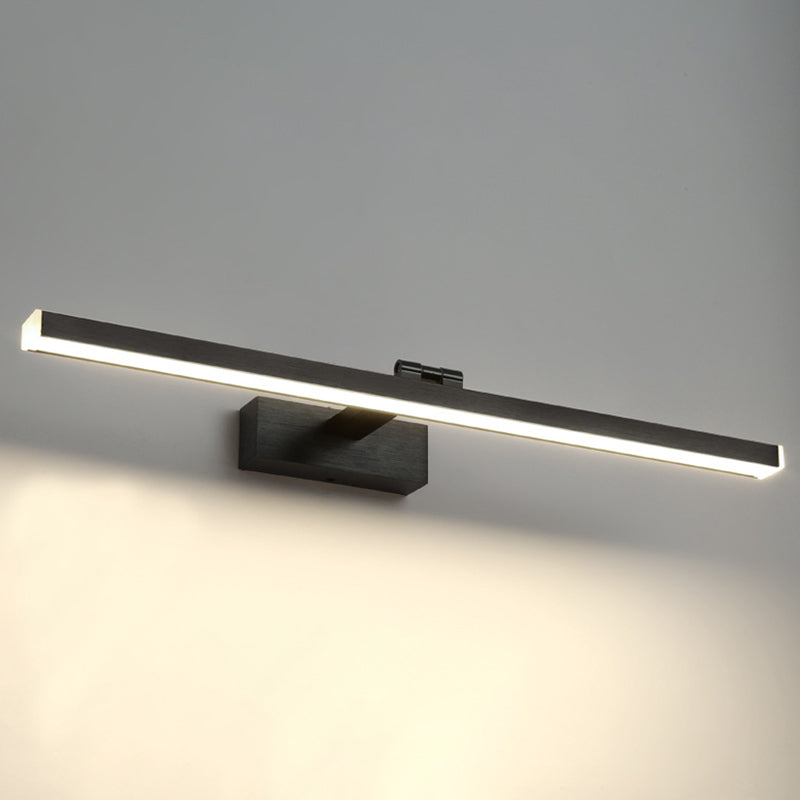 Lineare Schattenschwung Armwand Beleuchtung moderner Metall 1 hellleuchte Lampe in Schwarz
