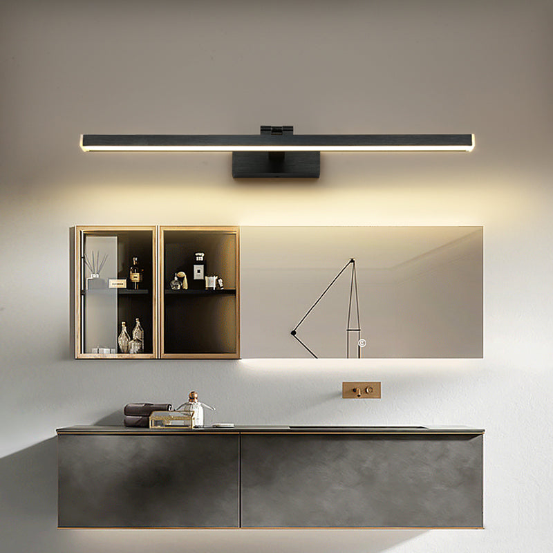 Lineare Schattenschwung Armwand Beleuchtung moderner Metall 1 hellleuchte Lampe in Schwarz