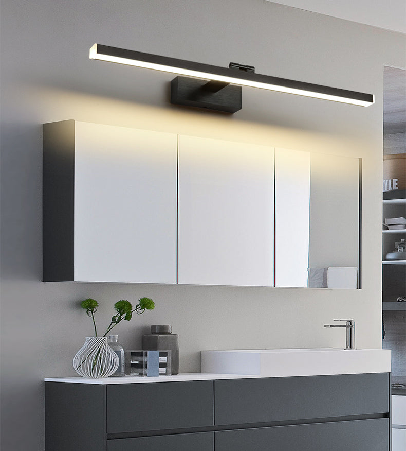 Lineare Schattenschwung Armwand Beleuchtung moderner Metall 1 hellleuchte Lampe in Schwarz