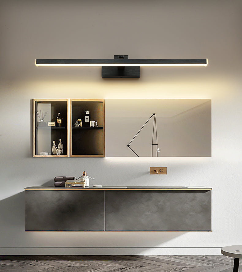 Lineare Schattenschwung Armwand Beleuchtung moderner Metall 1 hellleuchte Lampe in Schwarz