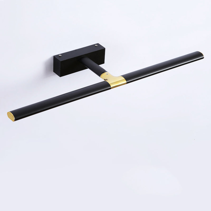 Lineare Schattenschwung Armwand Beleuchtung moderner Metall 1 hellleuchte Lampe in Schwarz