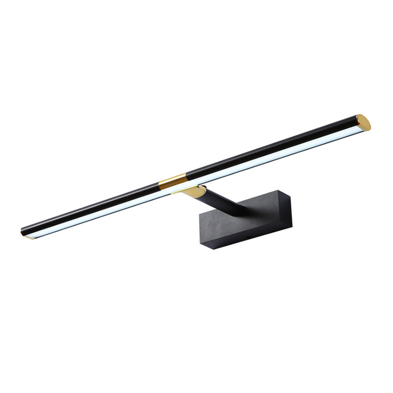 Lineare Schattenschwung Armwand Beleuchtung moderner Metall 1 hellleuchte Lampe in Schwarz