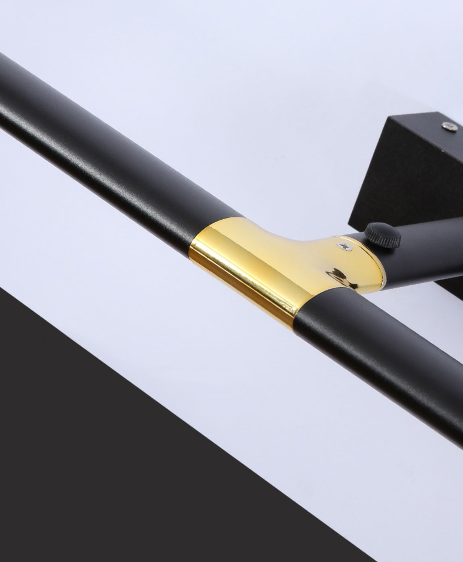 Lineare Schattenschwung Armwand Beleuchtung moderner Metall 1 hellleuchte Lampe in Schwarz