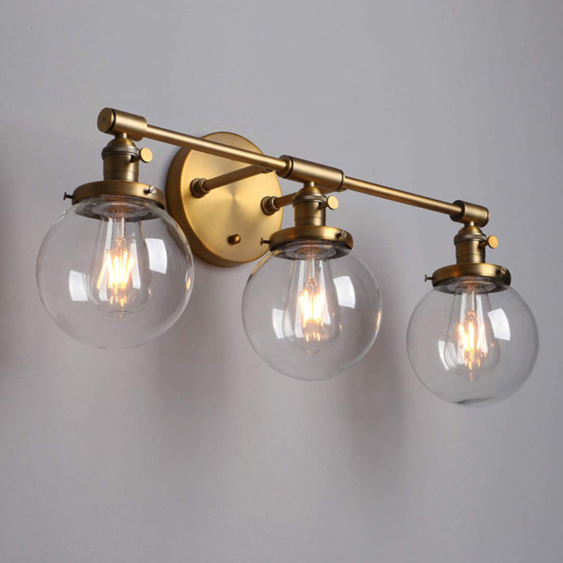 Mirror de verre lumières murales modernes simples stlye multi-têtes de montage mural