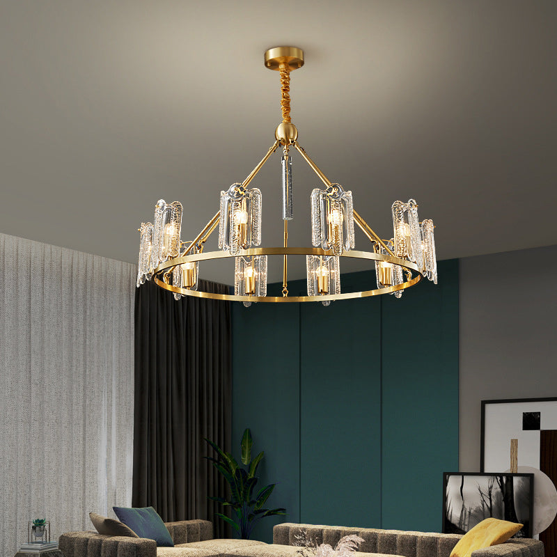 Contemporary Copper Ceiling Pendant Light Metal Hanging Pendant Light for Living Room