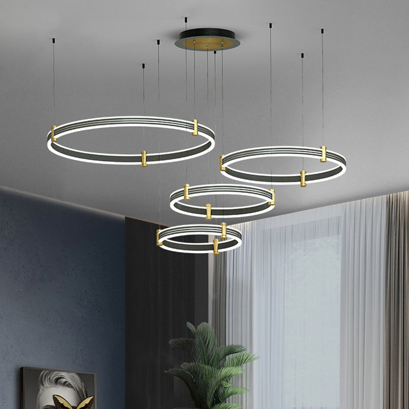 Multi-Tier Chandelier Light Fixture Modern Simplicity Acrylic Pendant Lighting for Restaurant