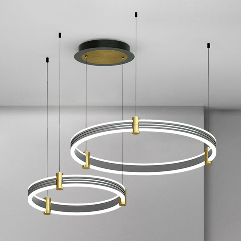 Multi-Tier Chandelier Light Fixture Modern Simplicity Acrylic Pendant Lighting for Restaurant