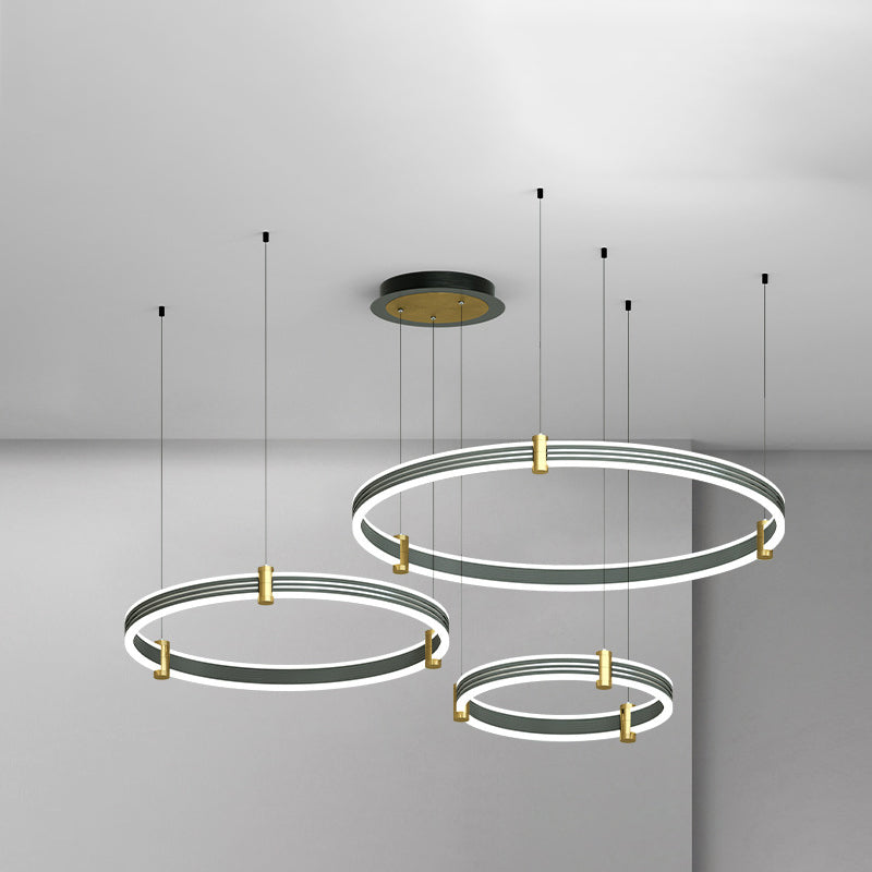 Multi-Tier Chandelier Light Fixture Modern Simplicity Acrylic Pendant Lighting for Restaurant