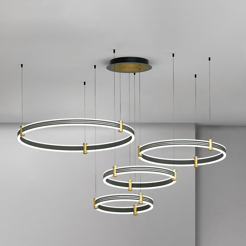 Multi-Tier Chandelier Light Fixture Modern Simplicity Acrylic Pendant Lighting for Restaurant
