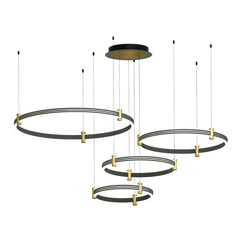 Multi-Tier Chandelier Light Fixture Modern Simplicity Acrylic Pendant Lighting for Restaurant