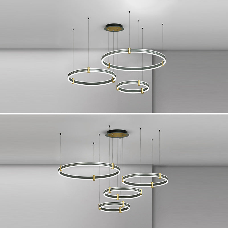 Multi-Tier Chandelier Light Fixture Modern Simplicity Acrylic Pendant Lighting for Restaurant