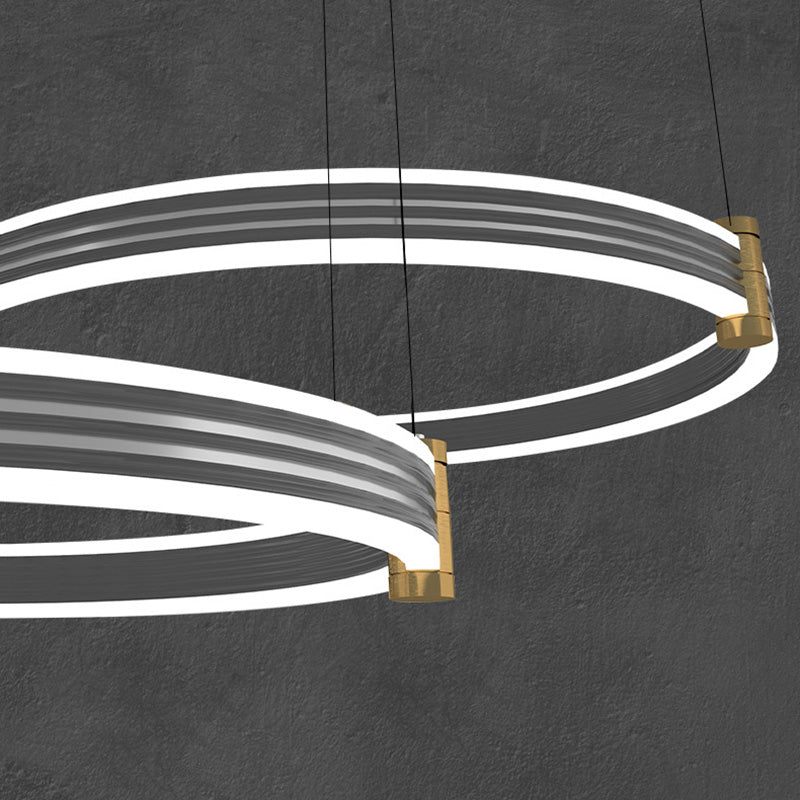 Multi-Tier Chandelier Light Fixture Modern Simplicity Acrylic Pendant Lighting for Restaurant