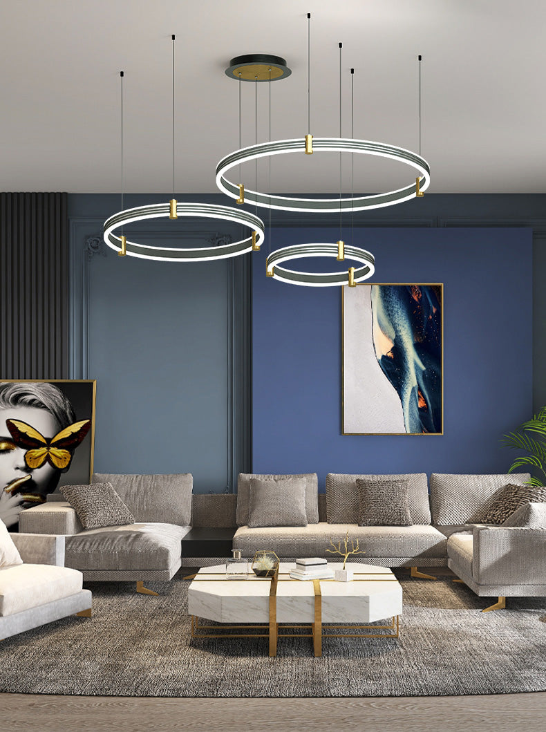 Multi-Tier Chandelier Light Fixture Modern Simplicity Acrylic Pendant Lighting for Restaurant