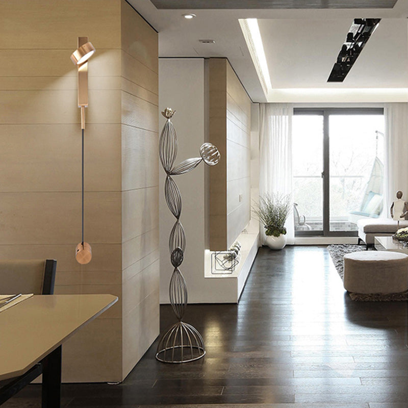 Linear Wall Mounted Lamp Postmodern Simplicity Acrylic Wall Mount Lamp for Living Room