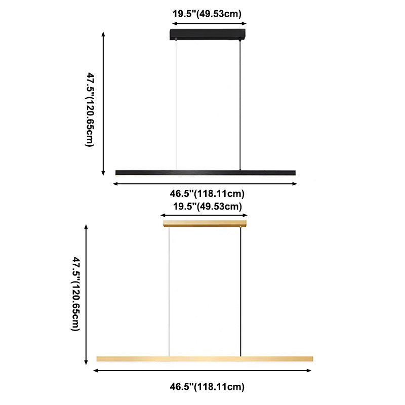 Linear Isola Lighting Acrilic Contemporary Simplicity Fishings a sospensione per il ristorante