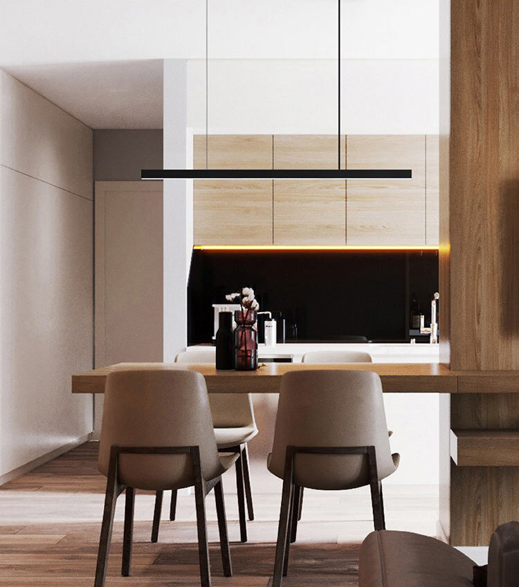 Linear Isola Lighting Acrilic Contemporary Simplicity Fishings a sospensione per il ristorante