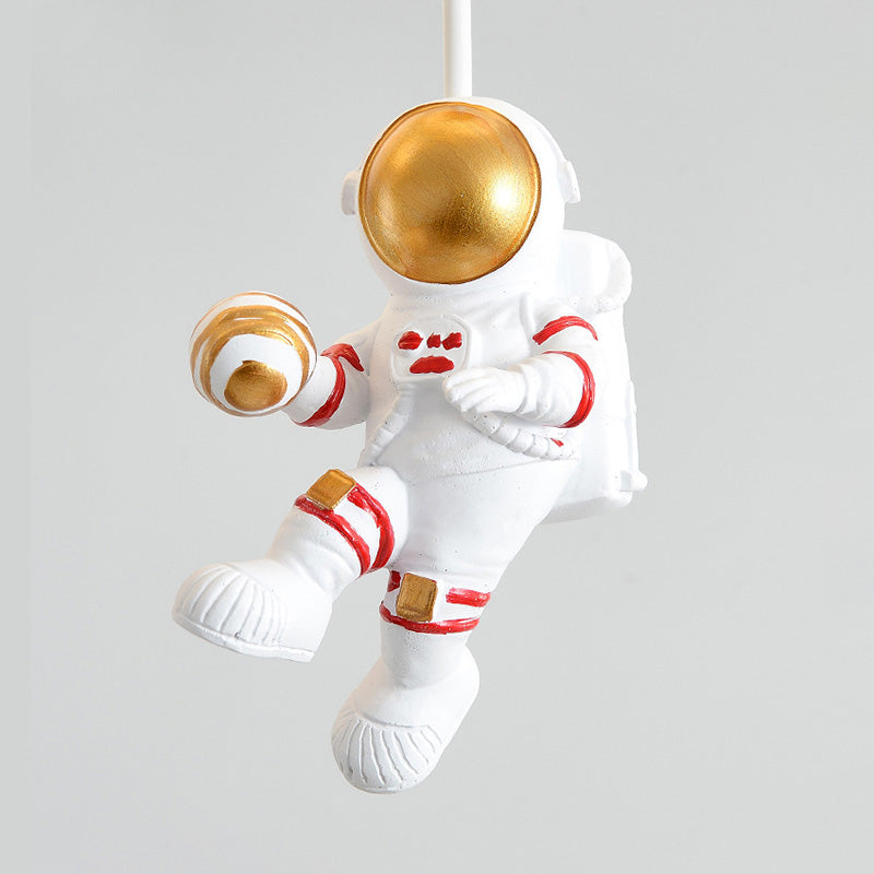 Plafonnier à affleurement d'astronautes pour chambre d'enfant, plafonnier créatif en acrylique