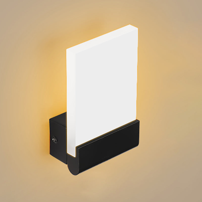 Accesorios de iluminación negro de 6w de lámpara contemporánea para sala de estar de dormitorio