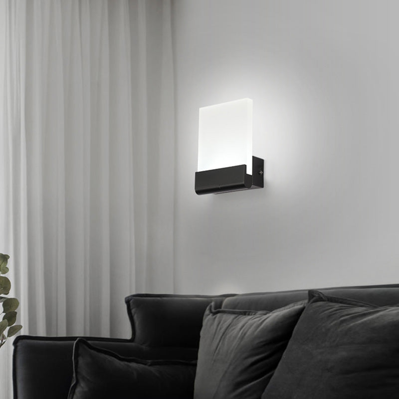 Accesorios de iluminación negro de 6w de lámpara contemporánea para sala de estar de dormitorio