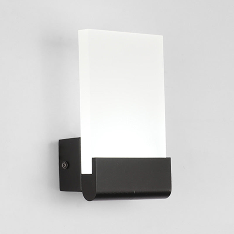 Accesorios de iluminación negro de 6w de lámpara contemporánea para sala de estar de dormitorio