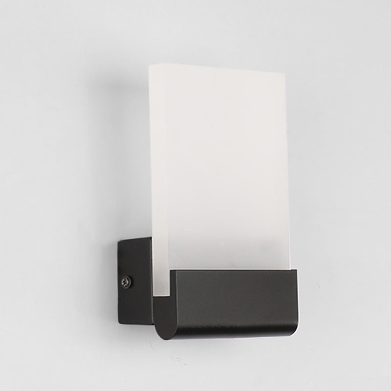 Accesorios de iluminación negro de 6w de lámpara contemporánea para sala de estar de dormitorio