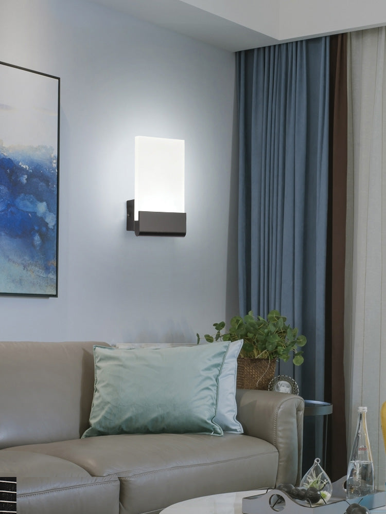 6W Black Lighting Fixtures Contemporary Light Fixture for Bedroom Living Room