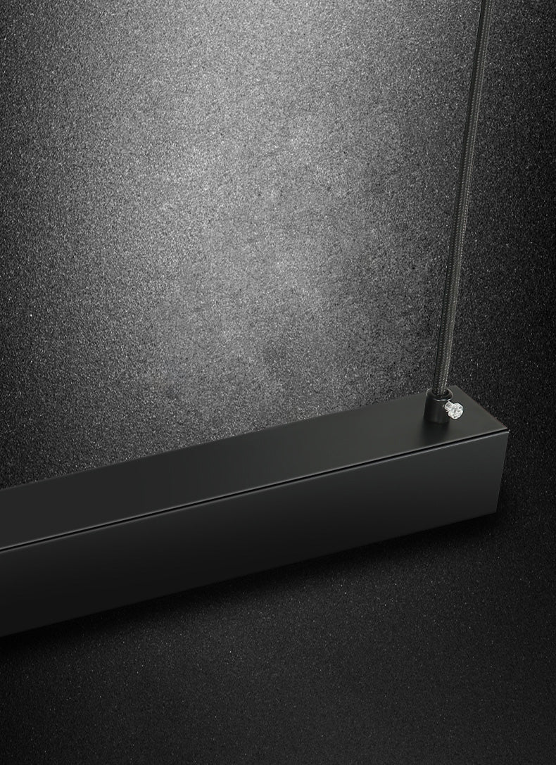 Contemporary LED Island Pendant Light Linear Hanging Island Light with Metal Shade