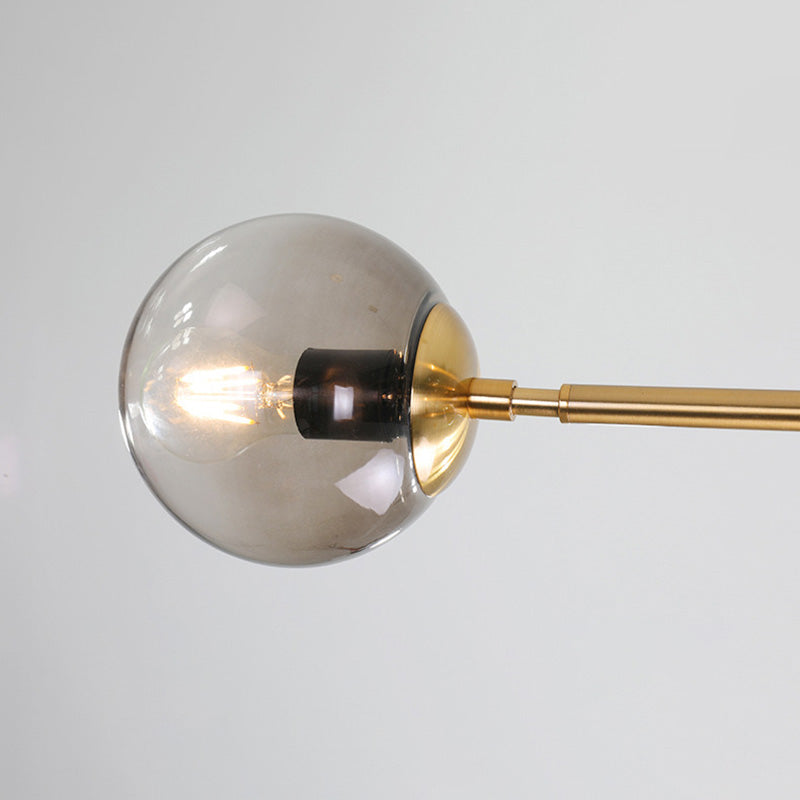 Bubble Isola Glass Isola Funzione a sospensione in stile oro in stile contemporaneo