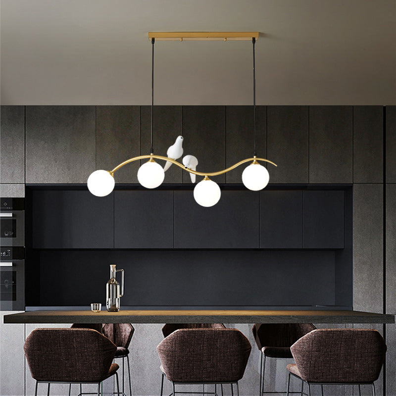 Glass Global Island Affermazione Light Minimalist Style Over Island Lighting for Pranzo Room