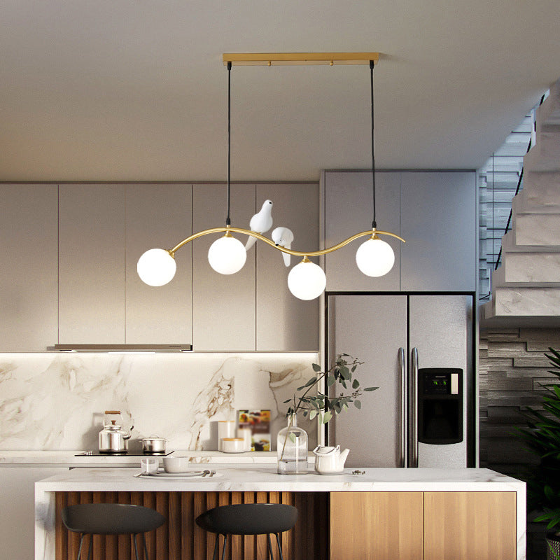 Glass Global Island Affermazione Light Minimalist Style Over Island Lighting for Pranzo Room