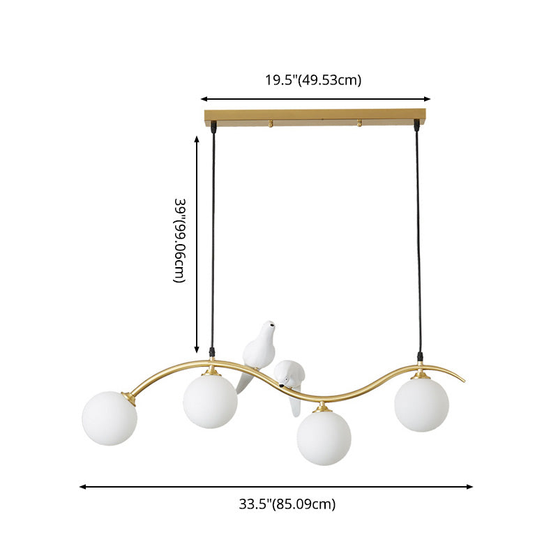 Glass Global Island Affermazione Light Minimalist Style Over Island Lighting for Pranzo Room