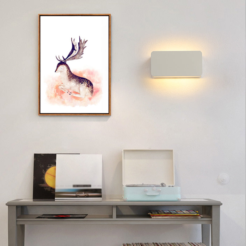 Lámpara de estilo moderno accesorios de iluminación blanca/negra con sombra acrílica para dormitorio