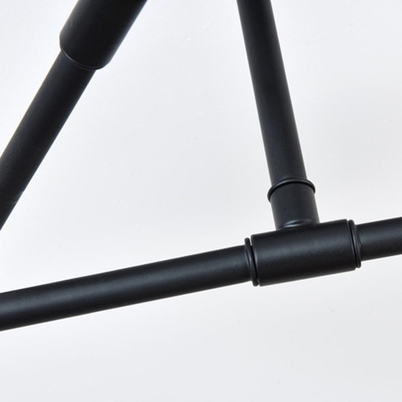 Industrial Vintage Sputnik Ceiling Light Wrought Iron 6-Light Semi Flush Mount for Living Room