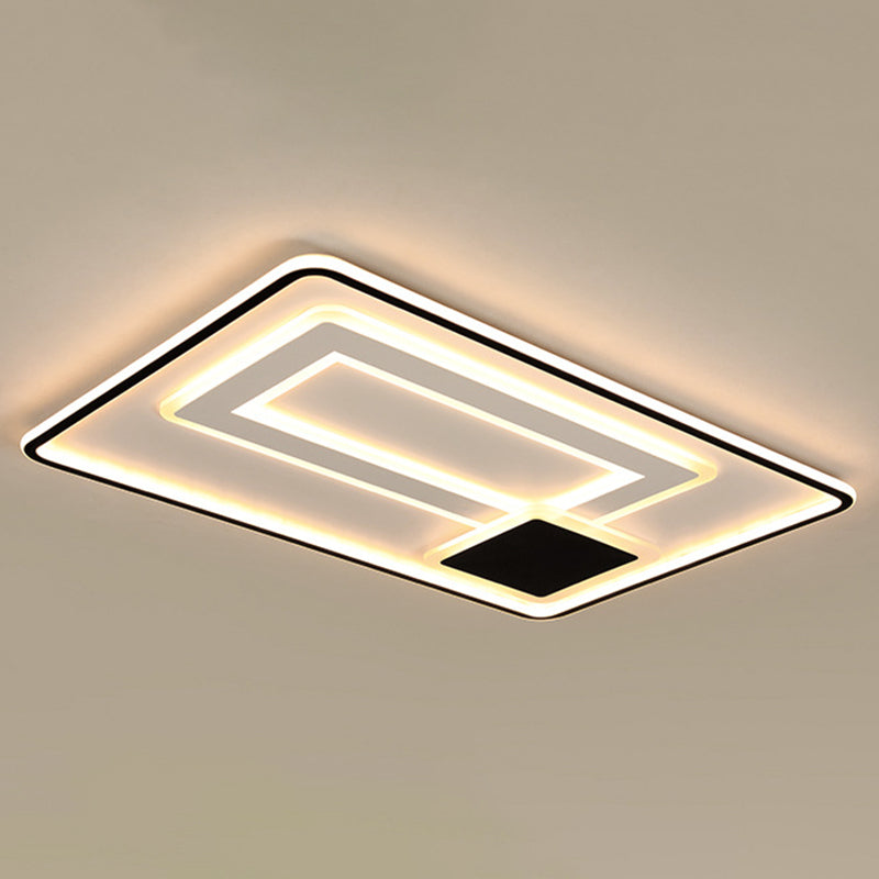 1-Light Metal Led Bündig Mount Deckenbefestigung Modern Style Geometrische Flush Mount Lights