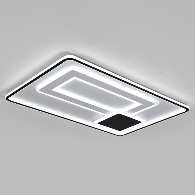 1-Light Metal Led Bündig Mount Deckenbefestigung Modern Style Geometrische Flush Mount Lights
