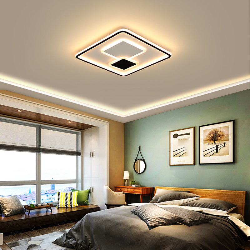 1-Light Metal Led Bündig Mount Deckenbefestigung Modern Style Geometrische Flush Mount Lights