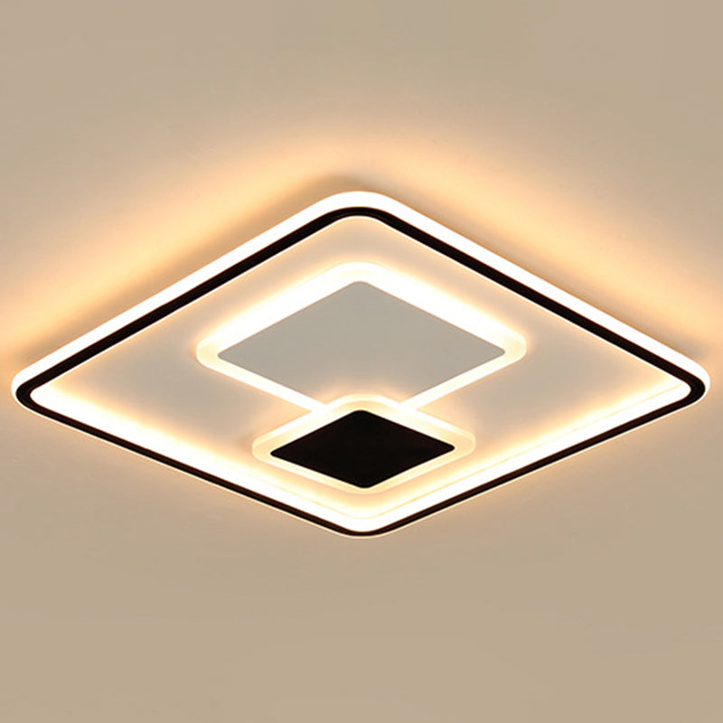 1-Light Metal Led Bündig Mount Deckenbefestigung Modern Style Geometrische Flush Mount Lights
