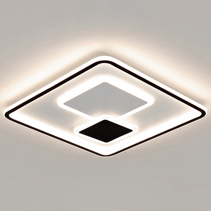 1-Light Metal Led Bündig Mount Deckenbefestigung Modern Style Geometrische Flush Mount Lights