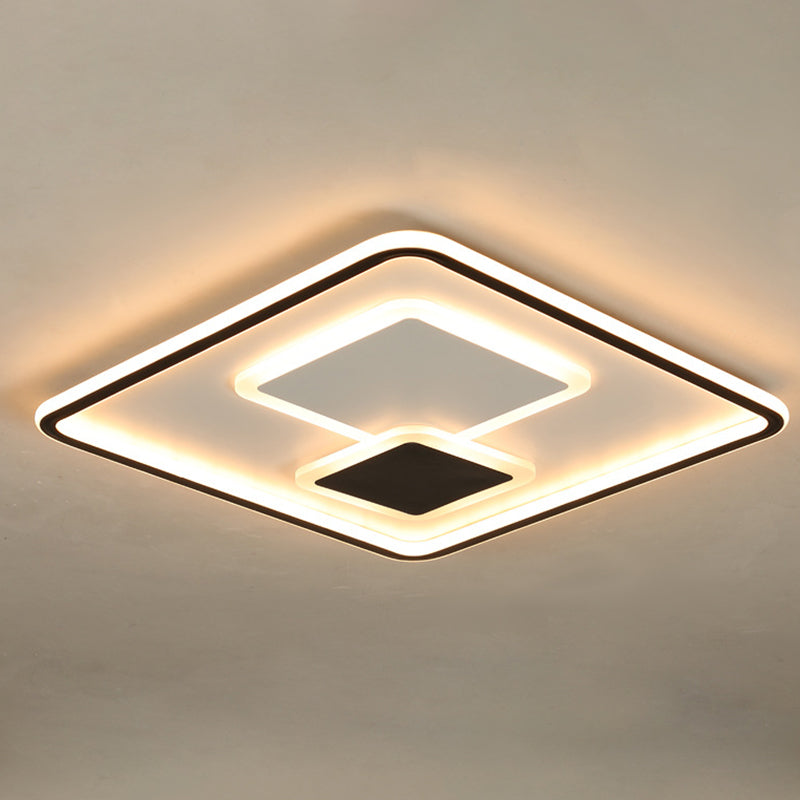 1-Light Metal Led Bündig Mount Deckenbefestigung Modern Style Geometrische Flush Mount Lights