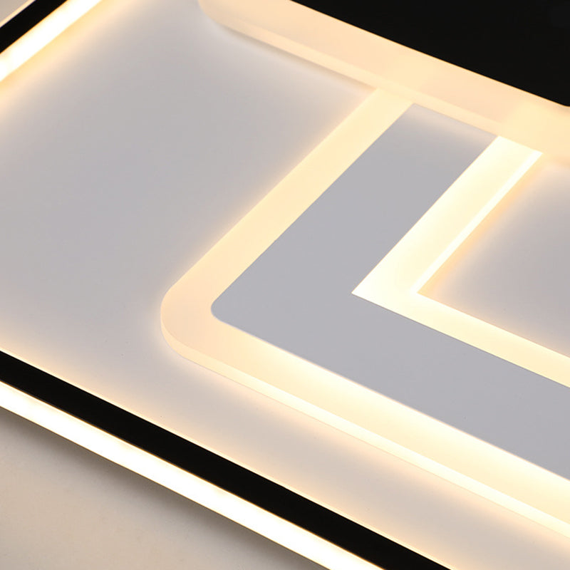 1-Light Metal Led Bündig Mount Deckenbefestigung Modern Style Geometrische Flush Mount Lights