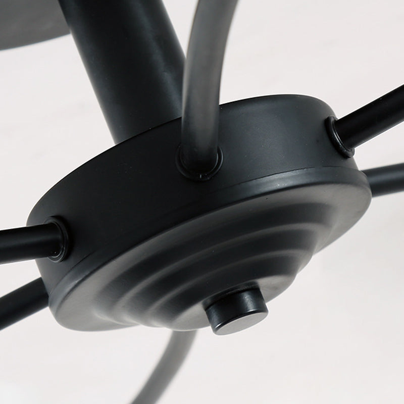 Spherical Opal Glass Flush Mount Ceiling Chandelier Modern Style Multi Lights Flush Mount Lamp